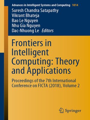 cover image of Frontiers in Intelligent Computing